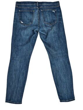 Current/Elliott Womens The Stiletto Skinny Jeans Size 32 Blue Niagara Destroy Di